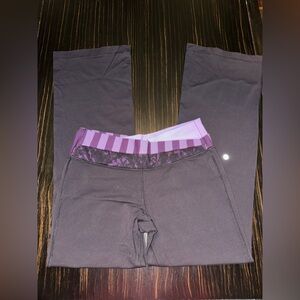 lululemon athletica Black and Purple Leggings